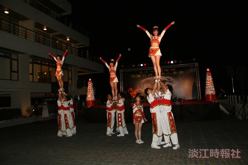 蘭陽師生夜烤 淡水社團200人參一腳 660壽桃暖壽