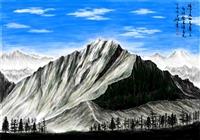 e筆書畫展 ：玉山