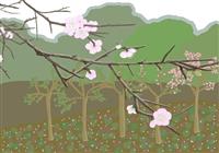 e筆書畫展 ：春梅