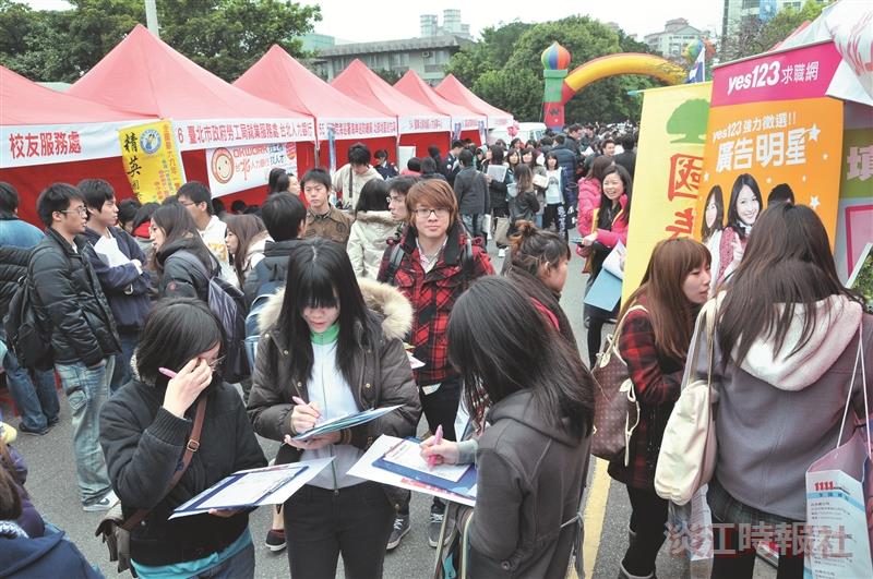 2011校園徵才博覽會海報街  熱鬧滾滾