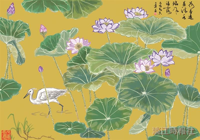 【e筆書畫展】e筆書畫展 ：荷塘飄香