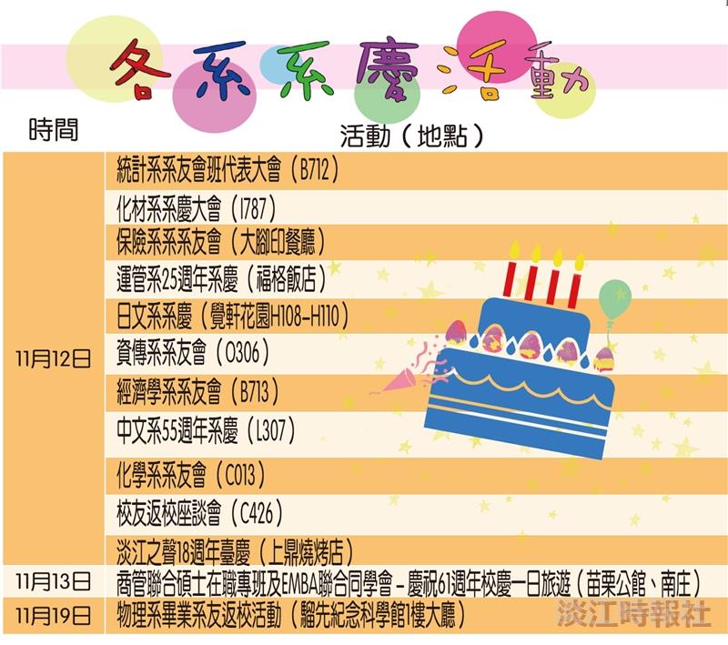 各系系慶活動
