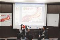 愛情公寓創辦人林志銘分享網路創業經驗。（圖／創育中心提供）