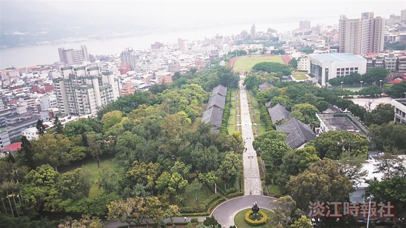 鄧翔 空拍實錄 覺生圖書館頂樓、宮燈大道 盡收眼底