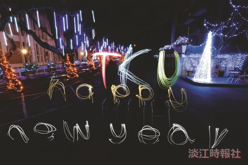 行人徒步區 光影塗鴉迎2013年