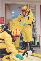 強化災害防救能力 罕見「C級防護衣」上陣