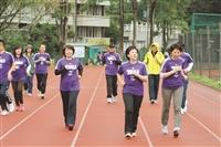 千人紫淡江響應7校路跑