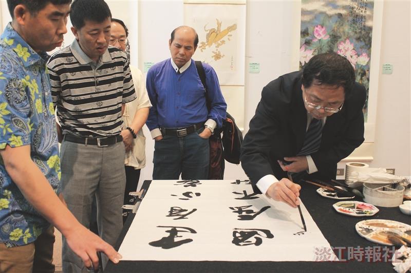 北國文藝交流 即席揮毫創作