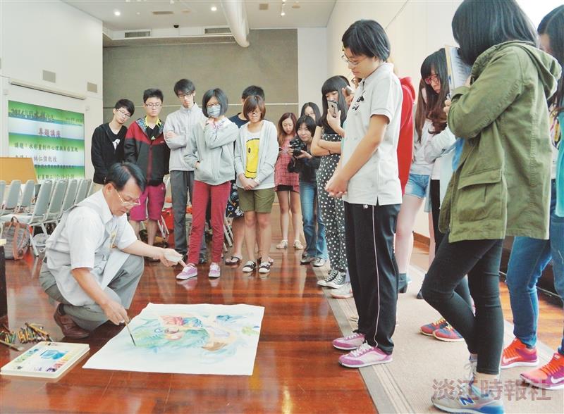 林仁傑教授水彩 領學子探創作心理