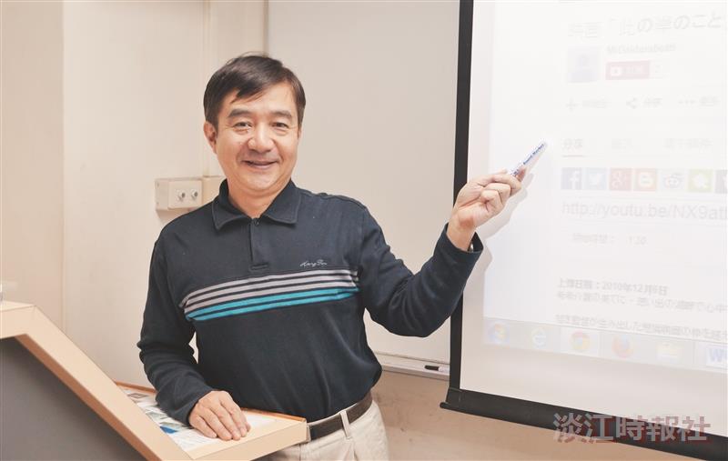專任教師評鑑傑出獎 落合由治 時時提醒學生學習態度