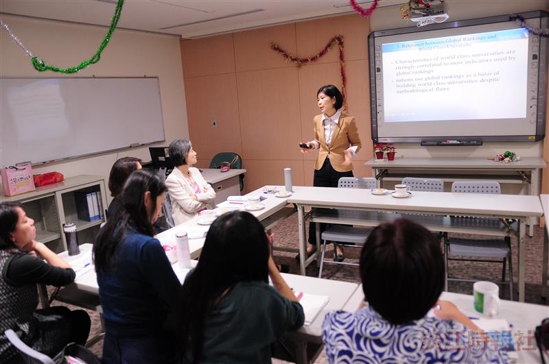 侯永琪來校談世界大學排名
