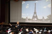商管學院週會，邀請法文系校友呂慶龍來校演講「淡江人的國際競爭力」
