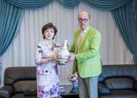 首對夫妻檔熊貓講者訪淡江大學 與葛校長、張董事長共探AI教學與私校治理