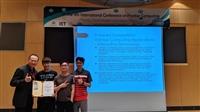 電機碩一李貢彰和許哲儒獲日本北九州之「第九屆創新運算國際研討會與創新競賽」第一名