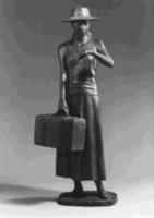佐藤榮太郎的銅雕「旅者」明日將與大家見面。