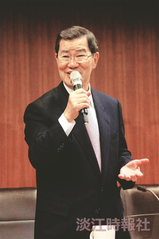 蕭萬長談兩岸經貿發展<br />Former Vice President Delivers a Lecture at Tamkang