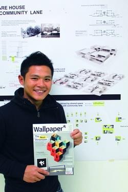 建築系系友胡國裕畢業設計「Made In Script」，被最知名的建築期刊《Wallpaper》選為全球建築新秀。（攝影�吳佳玲）