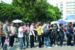 At 2009 Spring Northern Taiwan Universities Joint Loving Charity Sale, the Charity Happiness Bags attracted big crowds.