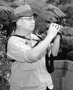 台灣駐邦交國聖路西亞大使廖世卿，是鳥類研究的專家，憑其專業進行軟性外交，增進台灣在國際間的能見度。（攝影�曾煥元）