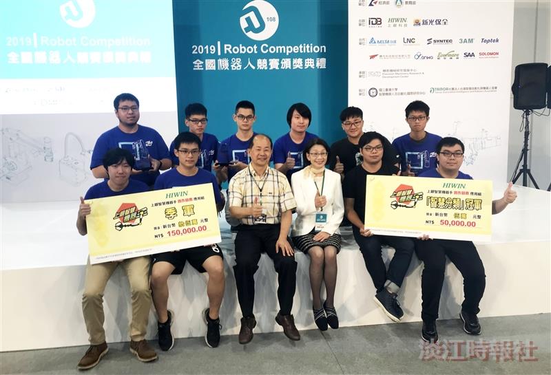 「淡江尚贏」奪上銀智慧機器手賽單項冠軍
