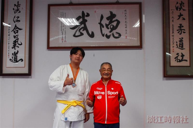英文三黃俊瑋參加2023年中華民國柔道錦標賽，奪得銅牌